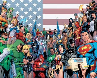 A Liga da Justiça no traço do brasileiro Ed Benes