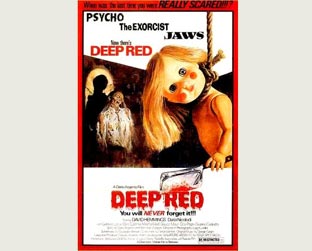 Pôster de Vermelho Profundo, um dos Giallo que Argento produziu