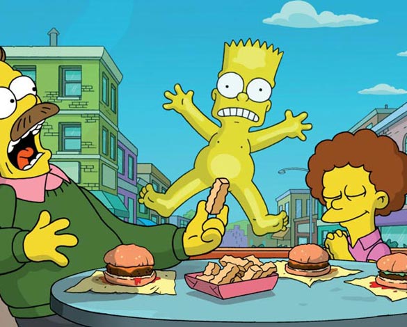 A nudez de Bart é um dos paradigamas quebrados em Os Simpsons - O Filme