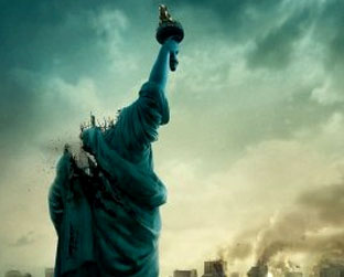 A Estátua da Liberdade, decaptada