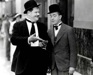 Oliver Hardy e Stan Laurel formaram a dupla cômica mais conhecida do cinema