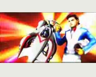 O corredor Speed Racer em sua versão virtual