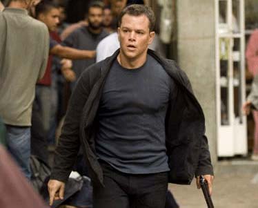 Matt Damon protagoniza o agente Jason Bourne na franquia de sucesso
