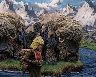 "Wanderlust" coloca Björk ao lado de animais gigantes e um cenário psicodélico