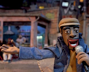 O multimídia Thaíde, em versão massinha