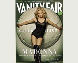 O globo atrás de Madonna está sendo leiloado para caridade