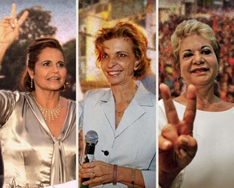 Ana Julia Carepa (PT), Yeda Crusius (PSDB) e Wilma de Faria (PSB)
