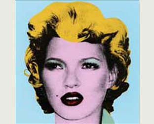 Kate Moss sob os olhos do grafiteiro Banksy