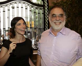 A atriz Maribel Verdu, de Tetro, e Coppola: diretor vai estampar campanha da Louis Vuitton no segundo semestre