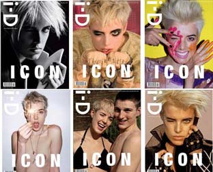 A modelo Agyness Deyn em seis capas da revista ID
