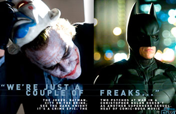 A matéria sobre o filme na edição com o Batman na capa é normal