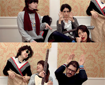 O grupão Cansei de Ser Sexy, que puxa o bonde do Brasil