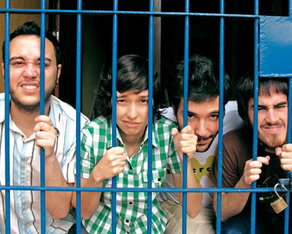 (Da esquerda para a direita) Monstro, Lunina, Bruno Ramos e Six: na contramão da música regional