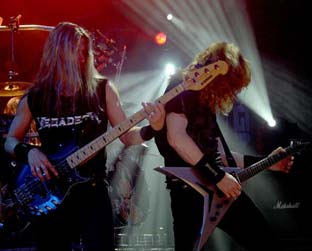 James LoMenzo e Mustaine: banda está no Brasil para mostrar o álbum United Abominations