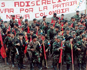As Forças Armadas Revolucionárias da Colômbia (FARC), o maior exército não oficial do mundo - são 20 mil combatentes