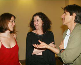 Carolina Kotscho, roteirista do Dois Filhos de Francisco, Carla Esmeralda e Walter Salles estiveram presentes na última edição do laboratório