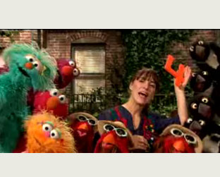Leslie Feist e os moradores da Vila Sésamo ensinaram as crianças norte-americanas a contar