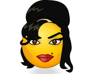 A versão emoticon de Amy Winehouse: com mais saúde que a verdadeira