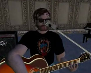 A versão virtual de Van Johin. Músico é o primeiro avatar a assinar com uma gravadora