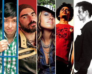 Da esquerda para a direita: Lulina; La Barbera, do Modo Solar; Lica; Ynaiã, do Macaco Bong; e o vampiro Ronaldo Selistre