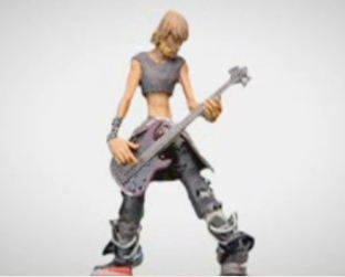 Um exemplo de estátua personalizada de Rock Band 2; jogadores podem encomendar as suas por US$ 75