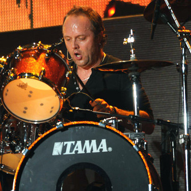 Lars Ulrich, baterista do Metallica, em show do disco Death Magnetic (2008)