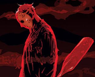 Em vez de facão, Jason, que morreu afogado, agora ataca de remo