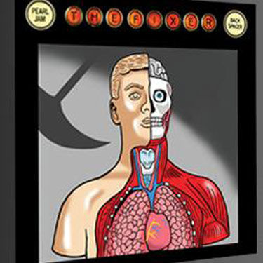 Capa temporária do formato físico do single "The Fixer", do novo álbum de estúdio do Pearl Jam, Backspacer