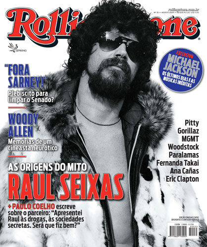 Raul Seixas estampa uma das capas da edição de agosto da Rolling Stone Brasil
