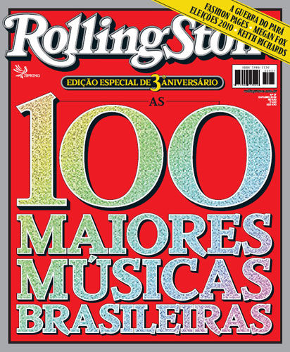 As 100 Maiores Músicas Brasileiras na edição de aniversário da Rolling Stone Brasil