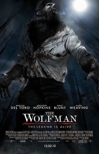 O novo pôster de O Lobisomem, filme que estreia nas telonas em fevereiro