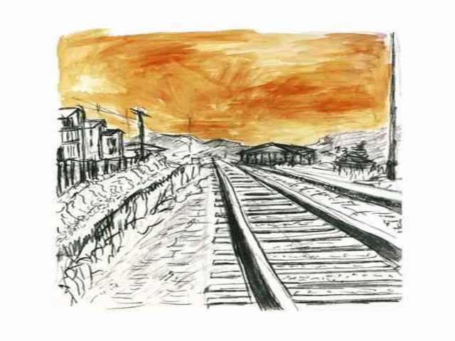 O quadro Train Tracks é o mais caro da exposição e custa mais de R$ 1 milhão