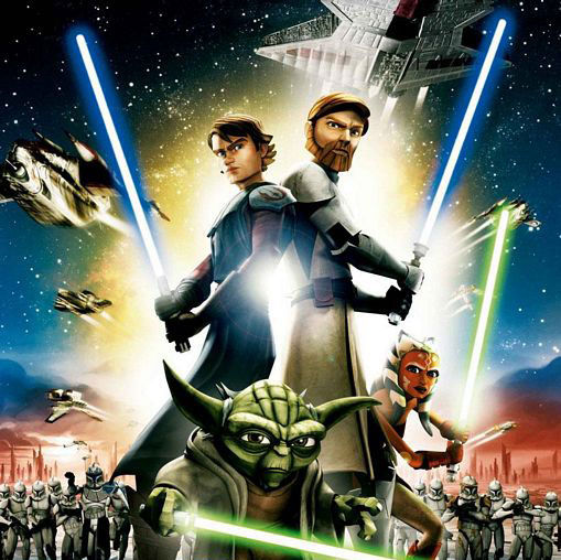 Star Wars: The Clone Wars, no ar desde 2008, é outra animação da Lucasfilm