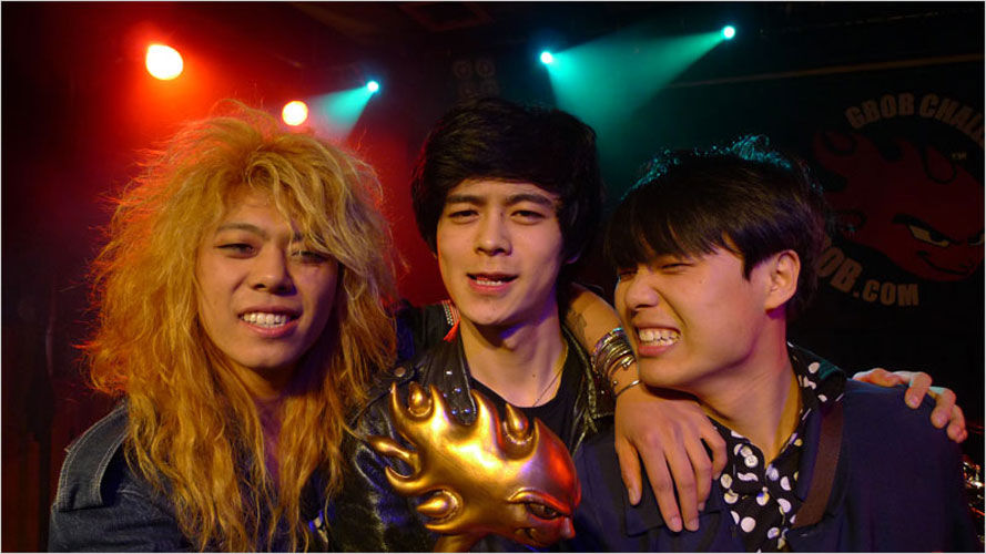 A banda chinesa de punk rock Rustic venceu o festival GBOB no ano passado
