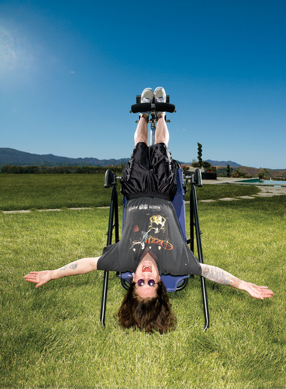 NOVO HOMEM Ozzy se exercita em sua casa, em Los Angeles, em abril deste ano.