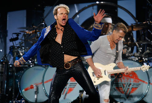 David Lee Roth se juntou ao Van Halen em 2008, para turnê pela América do Norte