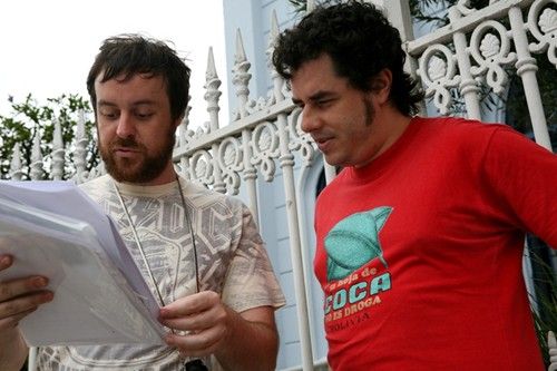 Dennison Ramalho e Marco de Castro, autor do conto que deu origem ao curta Ninja