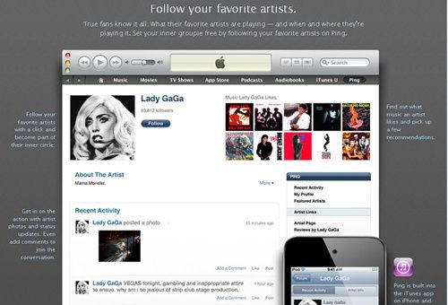Ping, a rede social de música da Apple