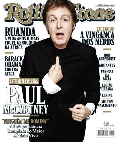 Paul McCartney na capa da nossa edição de novembro