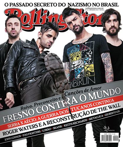 A banda Fresno está na capa da edição de dezembro da Rolling Stone Brasil, nas bancas a partir de 9/12
