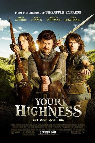 Natalie Portman, Danny McBride e James Franco estrelam a comédia Your Highness