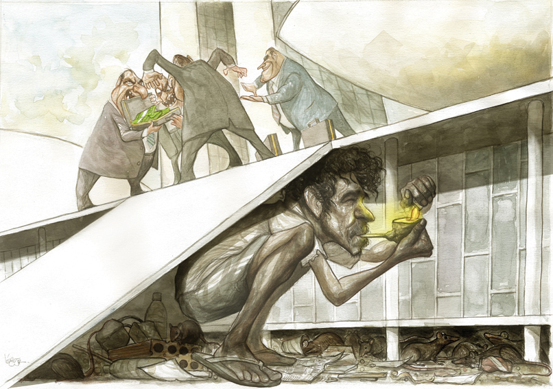 o Governo Federal ainda luta para encontrar alternativas na guerra contra a incontestável epidemia do crack