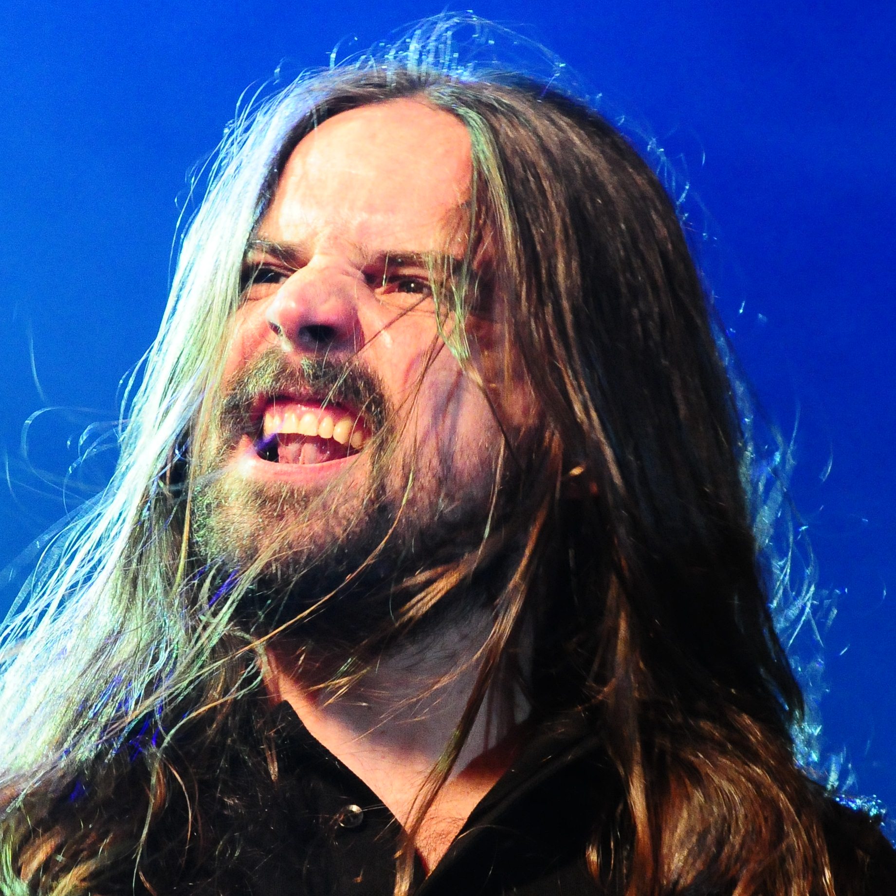 Andreas Kisser, guitarrista do Sepultura, durante show da banda no Rock in Rio