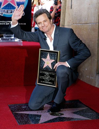 Colin Firth celebrou sua estrela na Calçada da Fama nesta quinta, 13