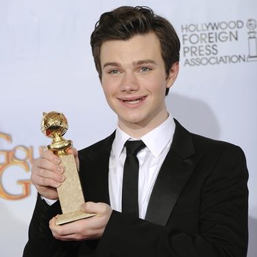 Chris Colfer, que venceu como melhor ator coadjuvante de TV graças ao papel de Kurt Hummel em Glee