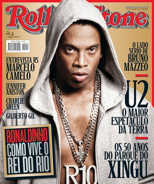 Ronaldinho na capa da Rolling Stone