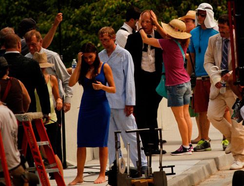 Primeiras imagens do set de Os Três Patetas são divulgadas