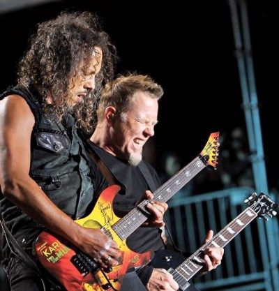 SOB O SOL O Metallica foi a atração principal do Big 4 Festival, junto com Megadeth