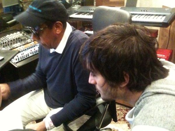 Fiuk e Jorge Ben Jor, em estúdio