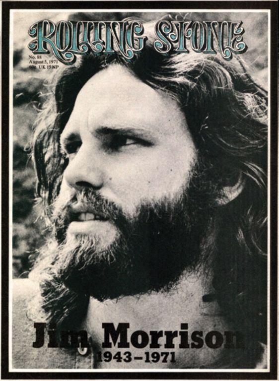 Capa Rolling Stone EUA - Jim Morrison 1943 - 1971